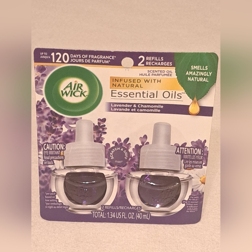 Air Wick Scented Oil Refills Lavender & Chamomile Scent New